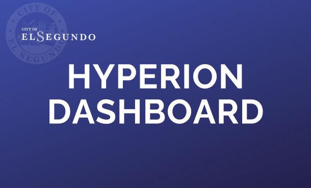 Words "Hyperion Dashboard" with City logo